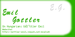 emil gottler business card